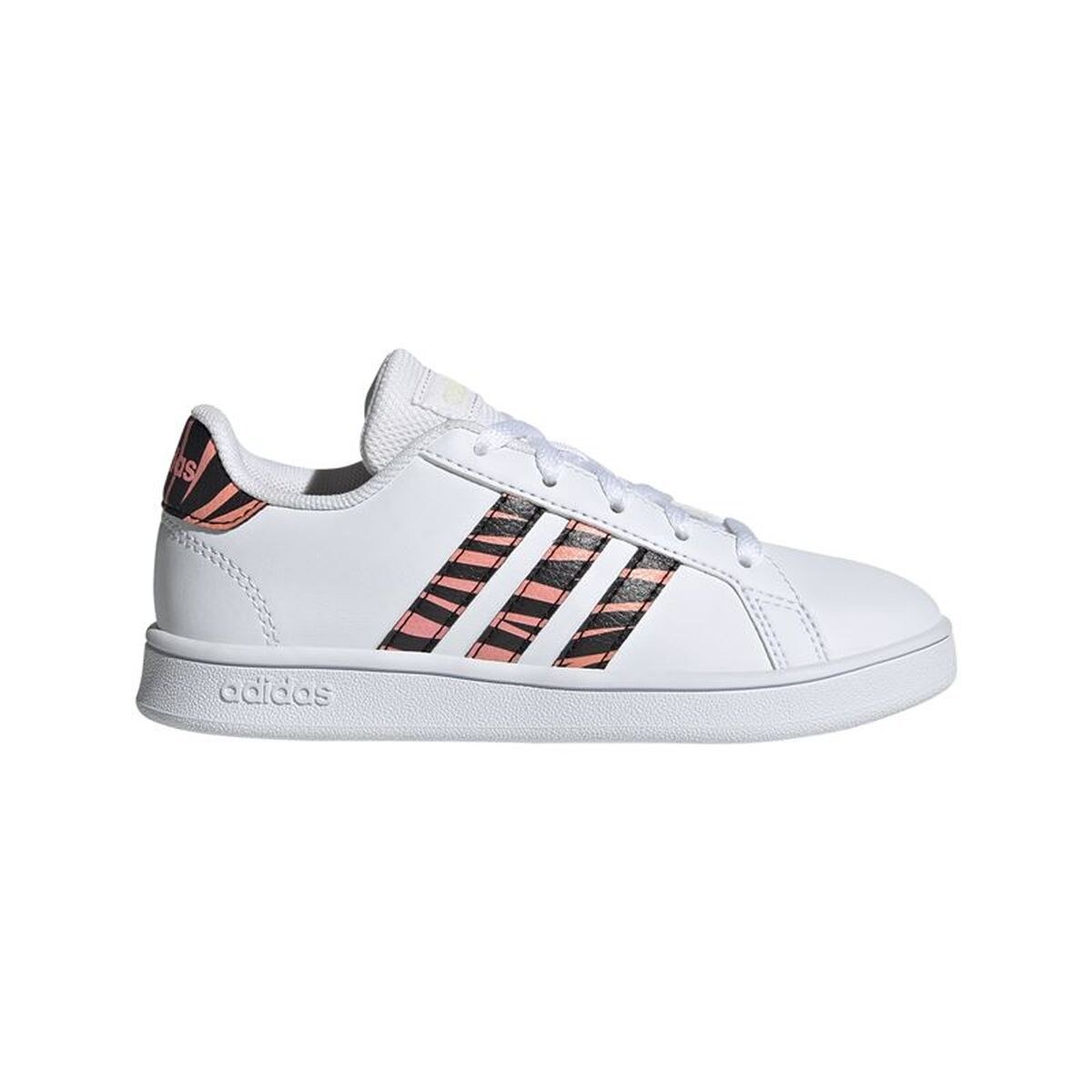 Sports Shoes for Kids Grand Court Print White