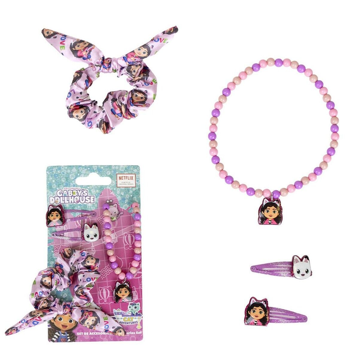 Hair accessories Pink 4 Pieces