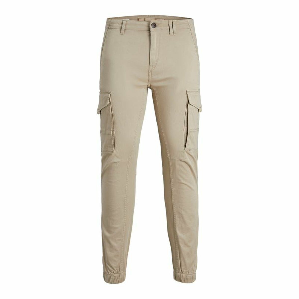 Trousers JPSTPAUL JJFLAKE CARGO CROCKERY NOOS 12193754 Beige