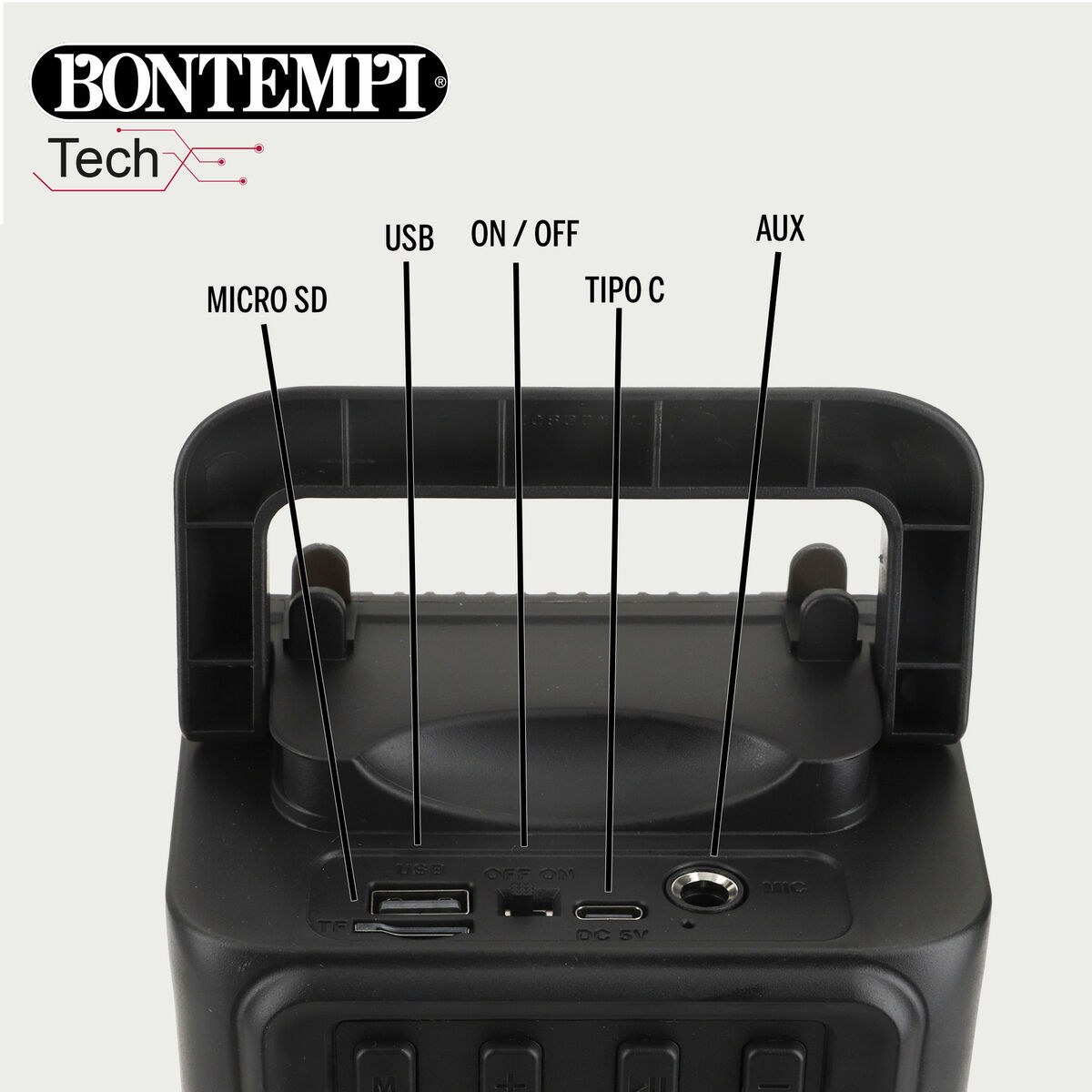 Speaker with Karaoke Microphone 12 Units