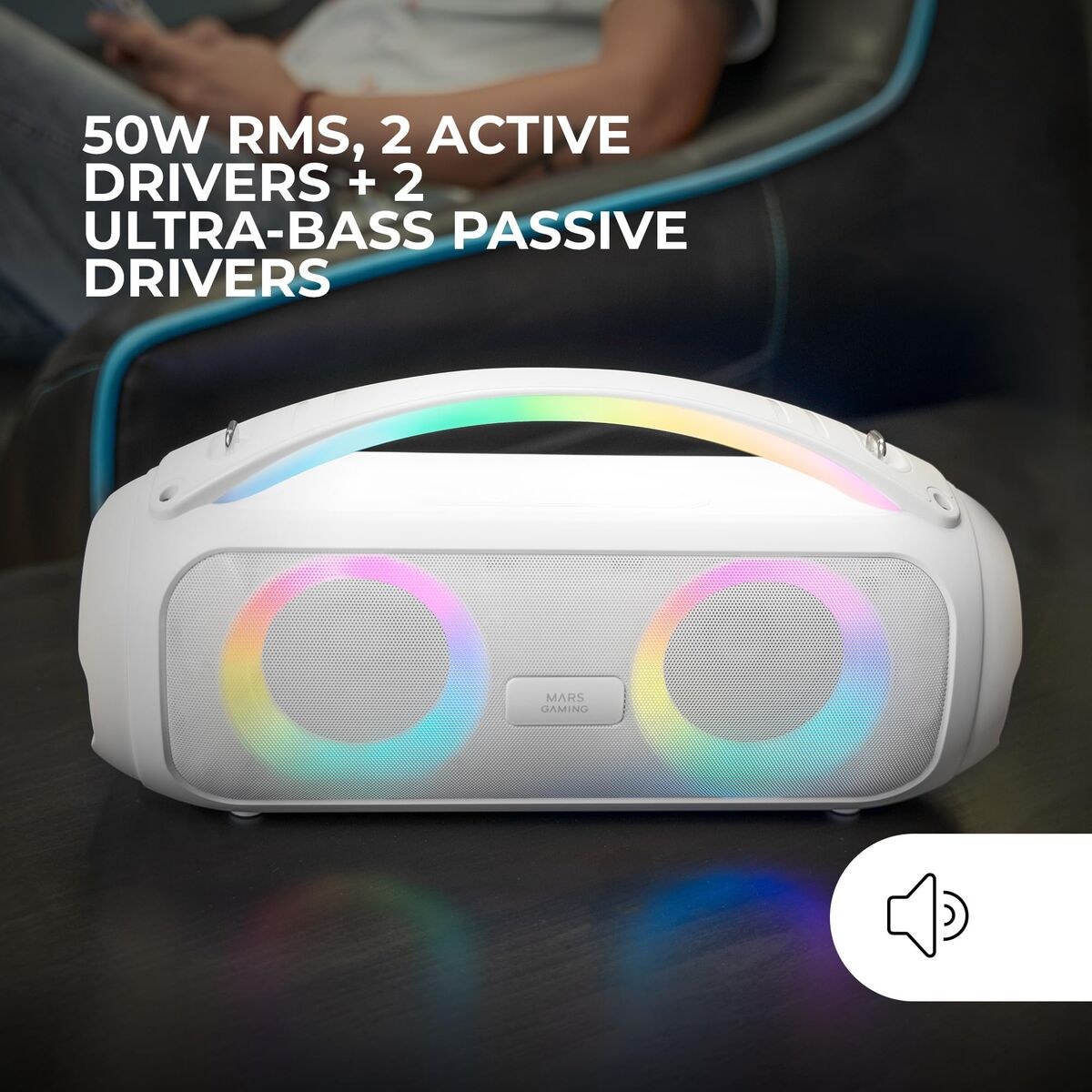 PC Speakers MSPULSEW White