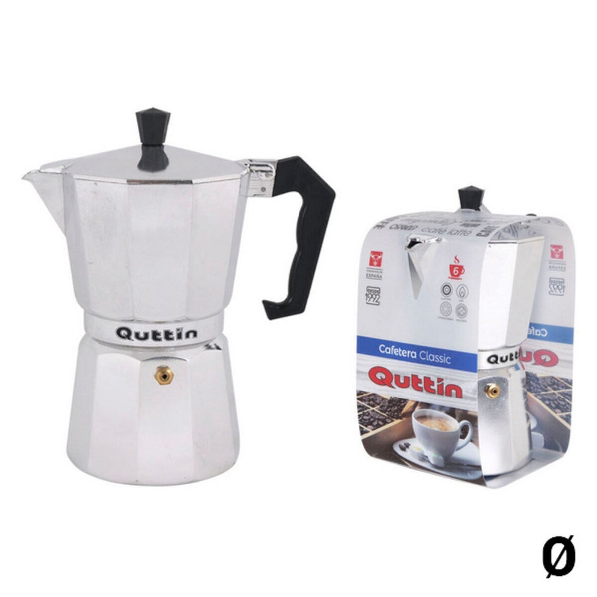 Italian Coffee Pot Stainless steel Aluminium