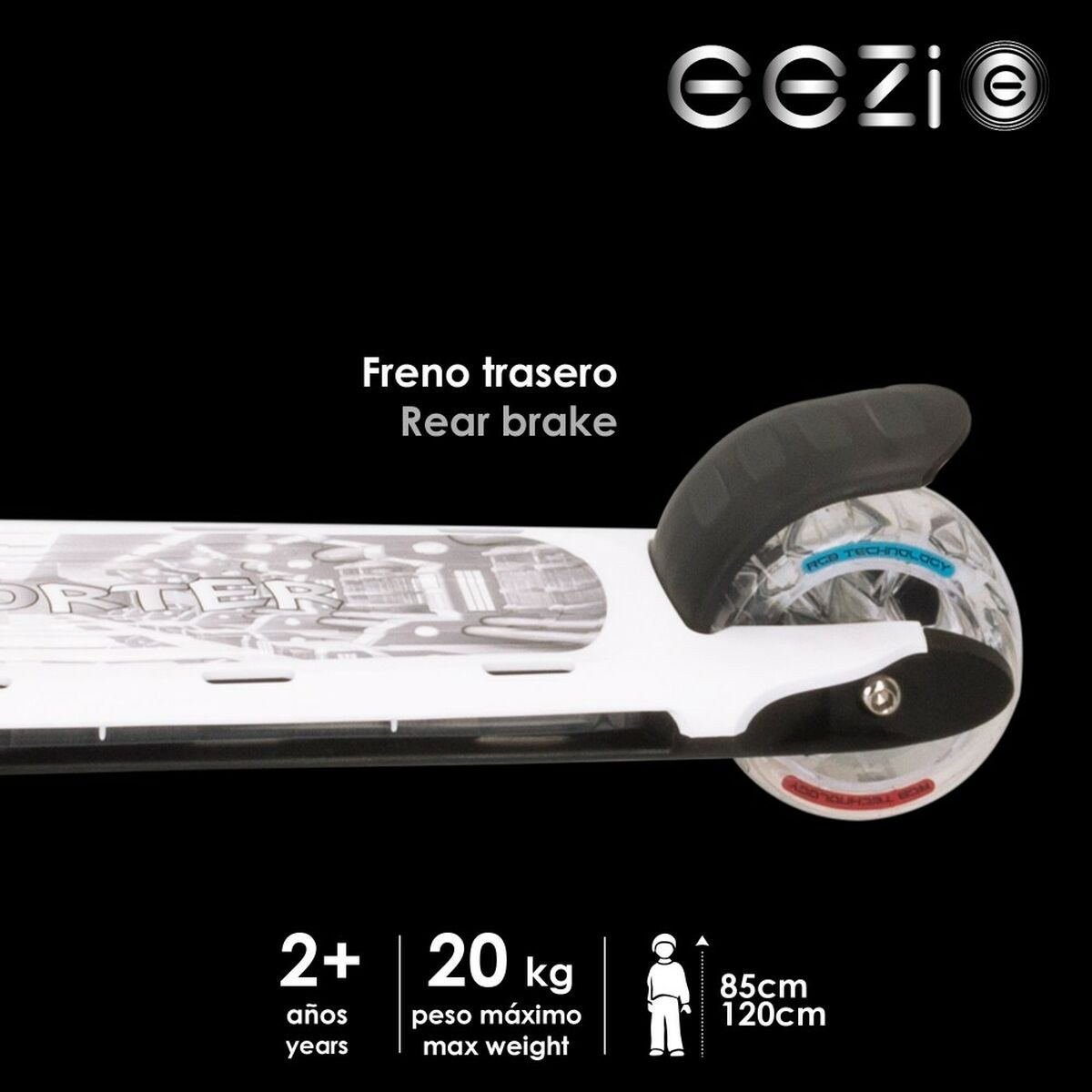 Scooter Polyurethane Aluminium White