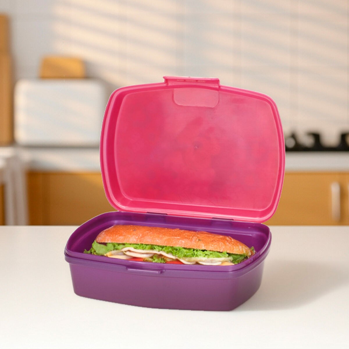Lunch box 380 ml 17 x 5,5 x 13,5 cm Bottle (6 Units)