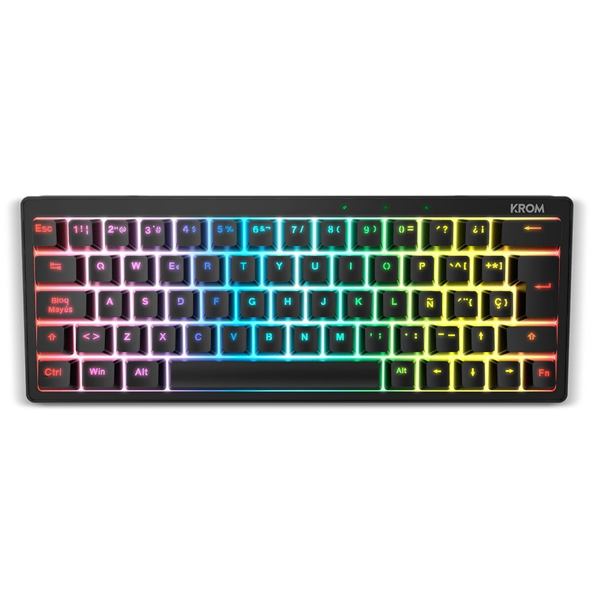 Keyboard Kreator Spanish Qwerty Black Male Mechanic