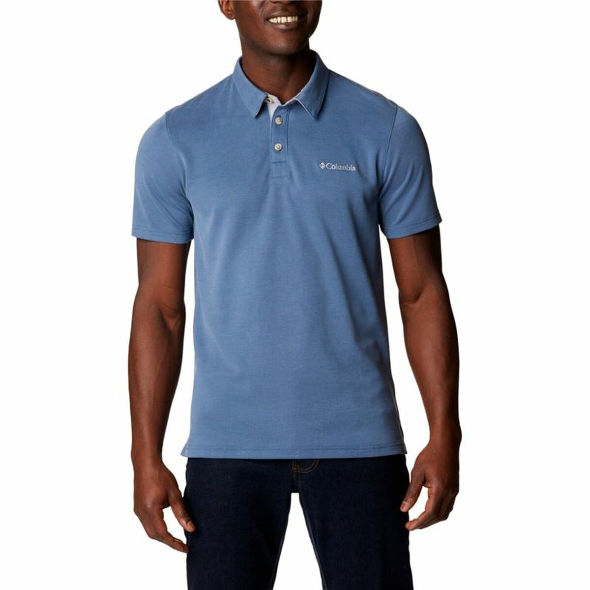 Men’s Short Sleeve Polo Shirt Nelson Point™ Indigo
