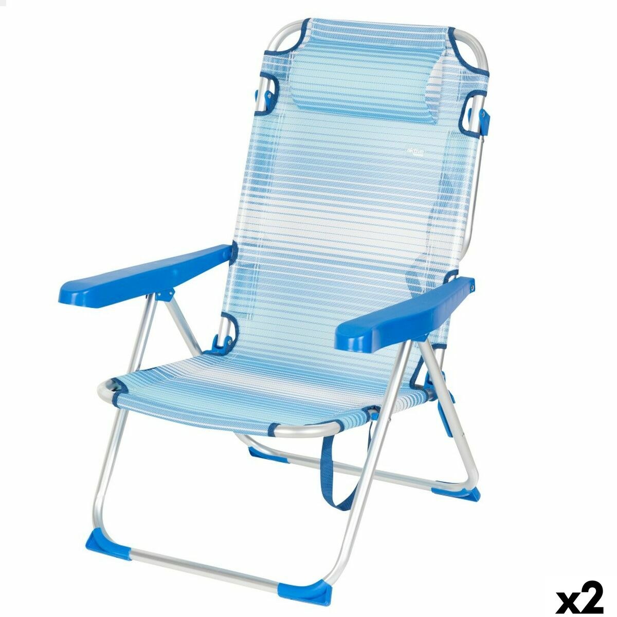 Beach Chair 48 x 90 x 60 cm (2 Units)
