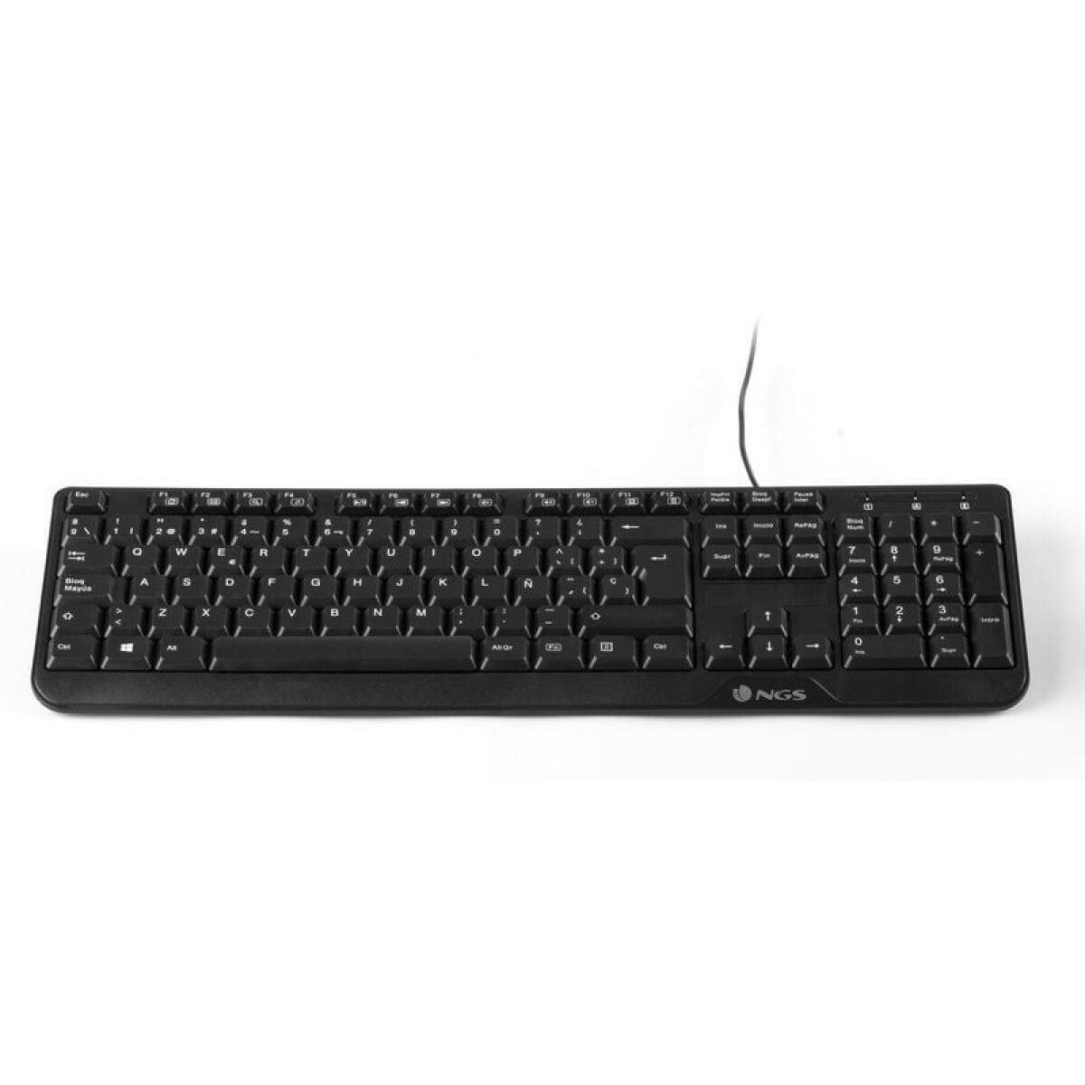 Оптические клавиатура и мышь Cocoa Kit Cocoa Kit Чёрный Испанская Qwerty