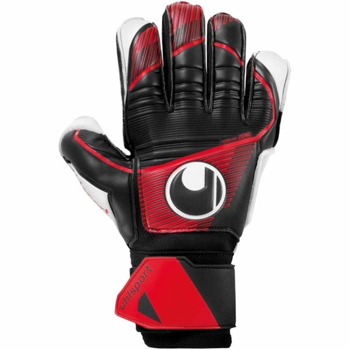 Goalkeeper Gloves Powerline Soft Flex Black Adults