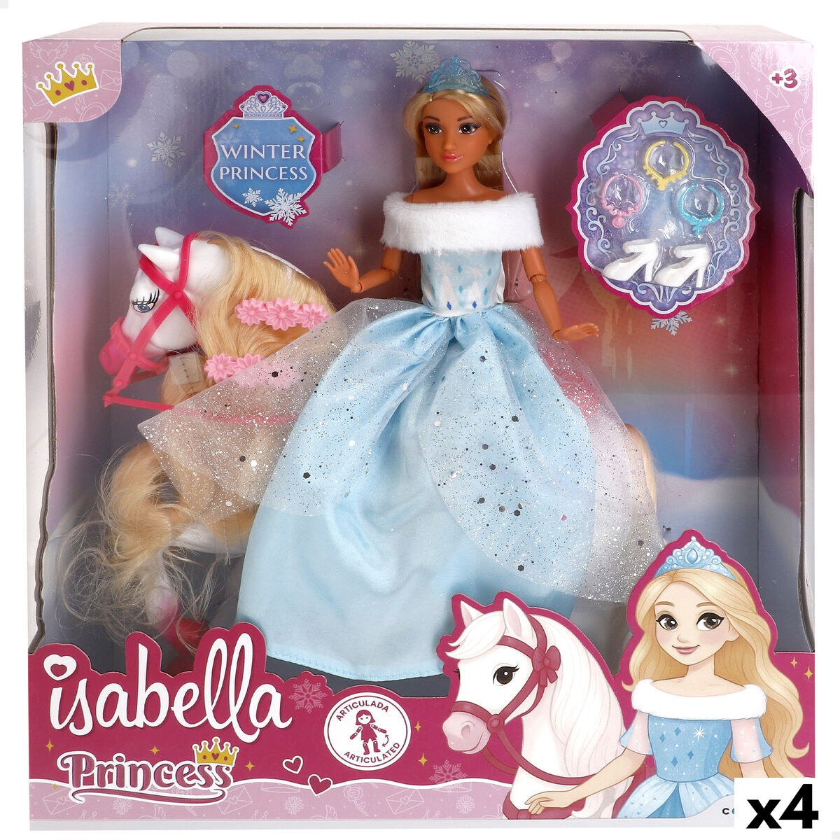 Doll Isabella 30 x 24 x 7 cm (4 Units)
