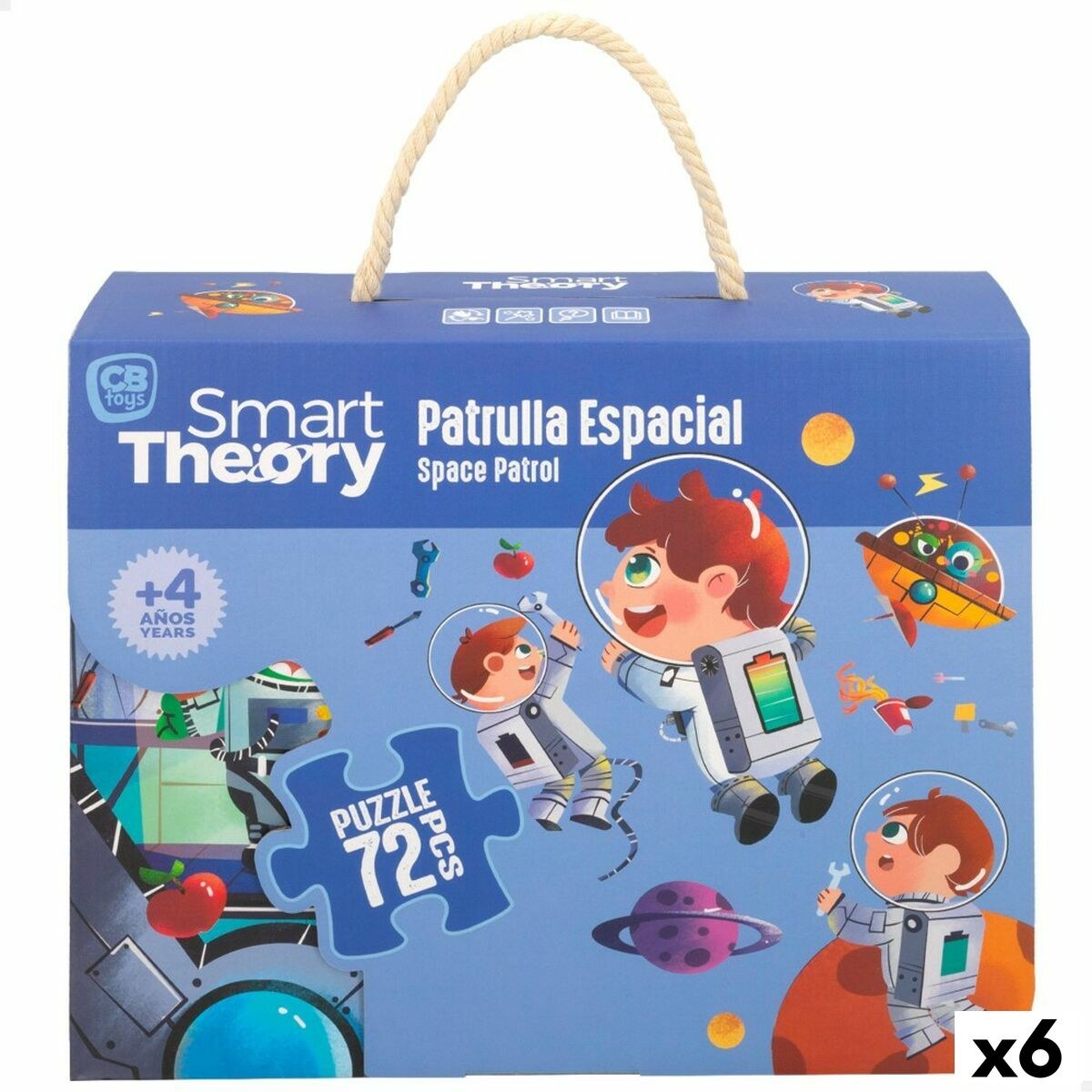 Головоломка Space Patrol 72 Предметы 90 x 60 cm (6 штук)