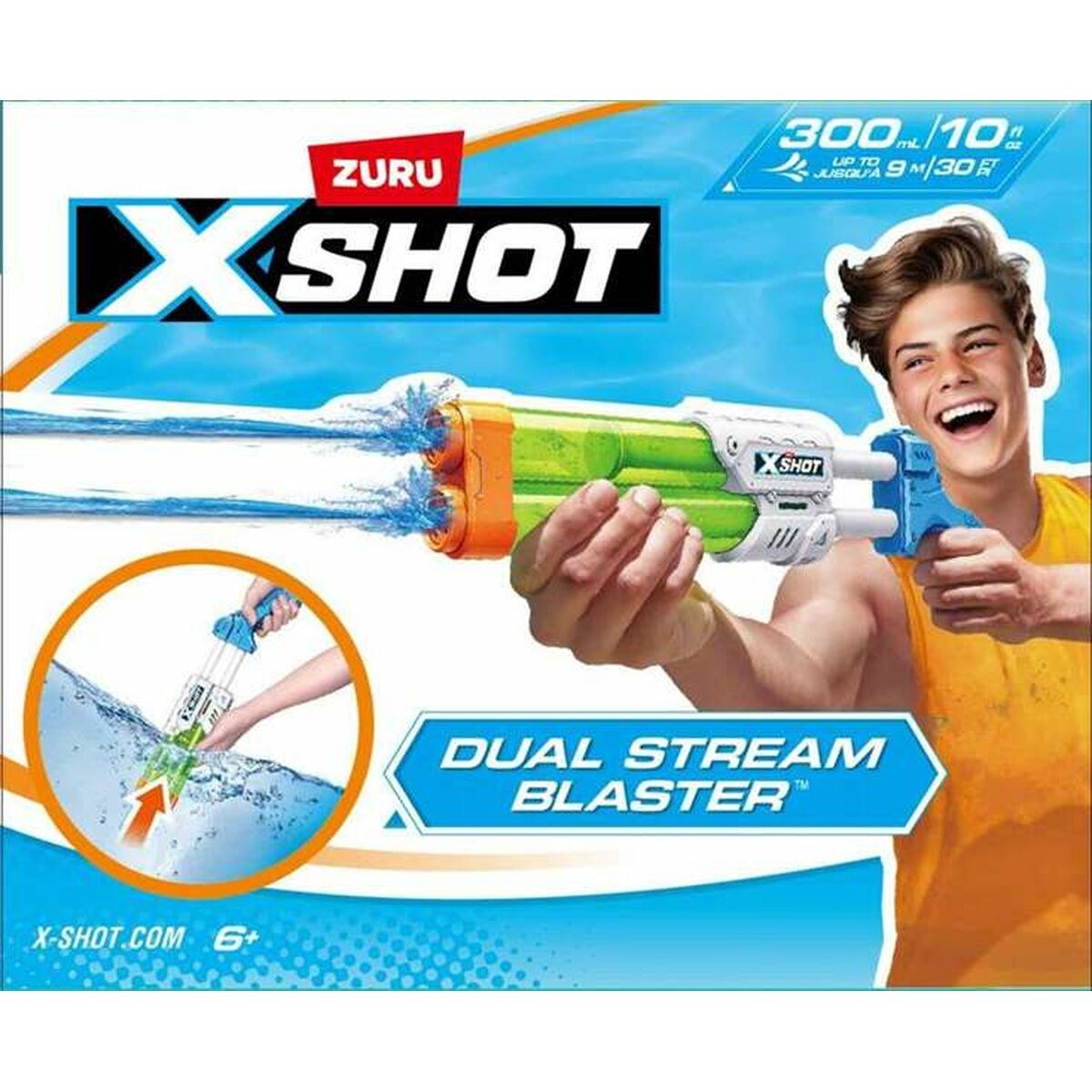 Водяной пистолет X-Shot Small Quad Stream Blaster 13 x 40 x 5 cm