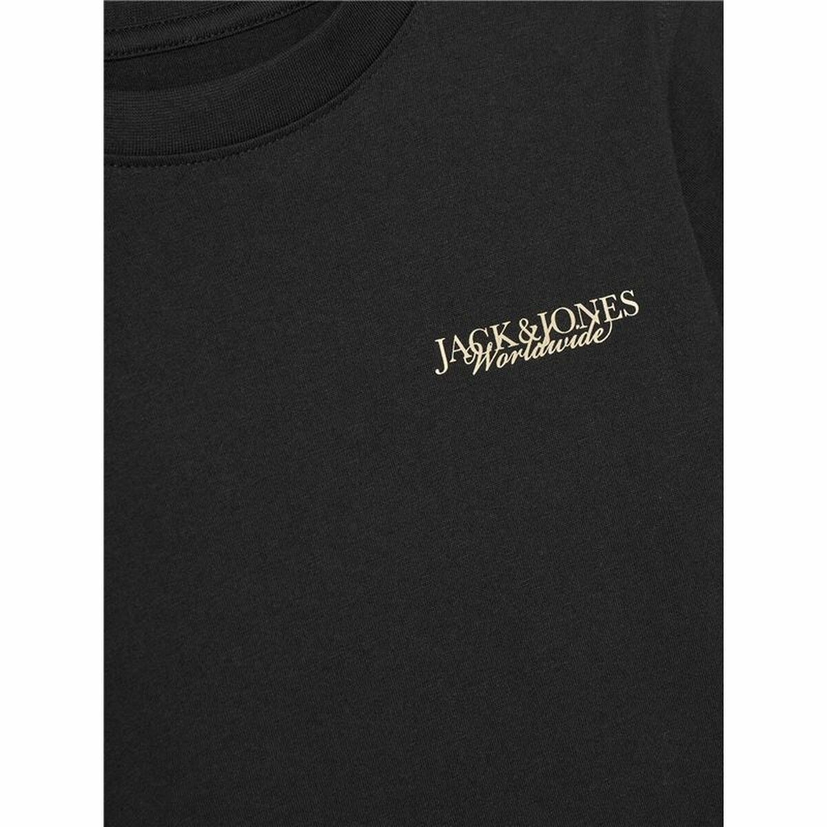 Child's Short Sleeve T-Shirt Jorboston Photo w Neck Black
