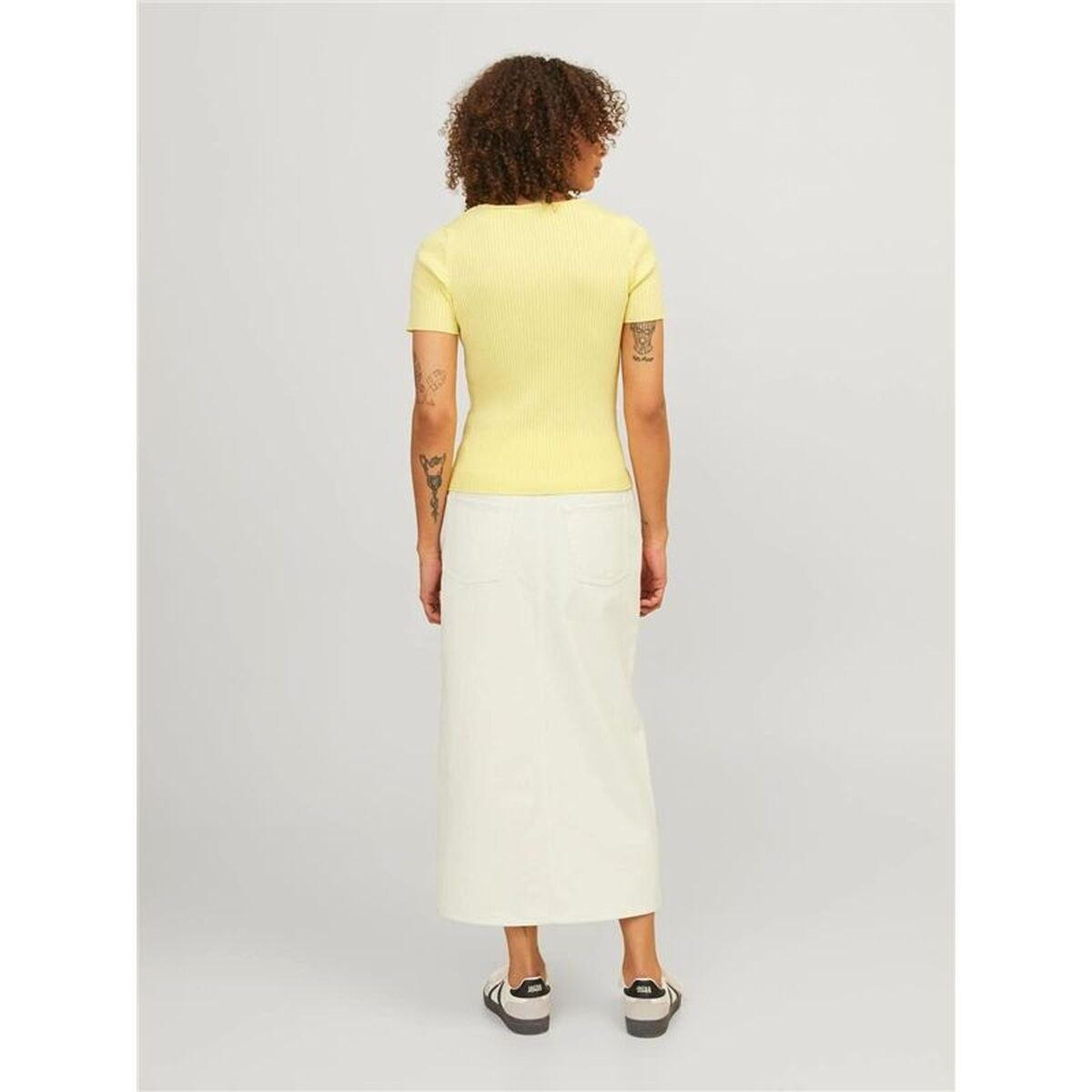 Women’s Short Sleeve T-Shirt Jxsky Ss Knit Yellow