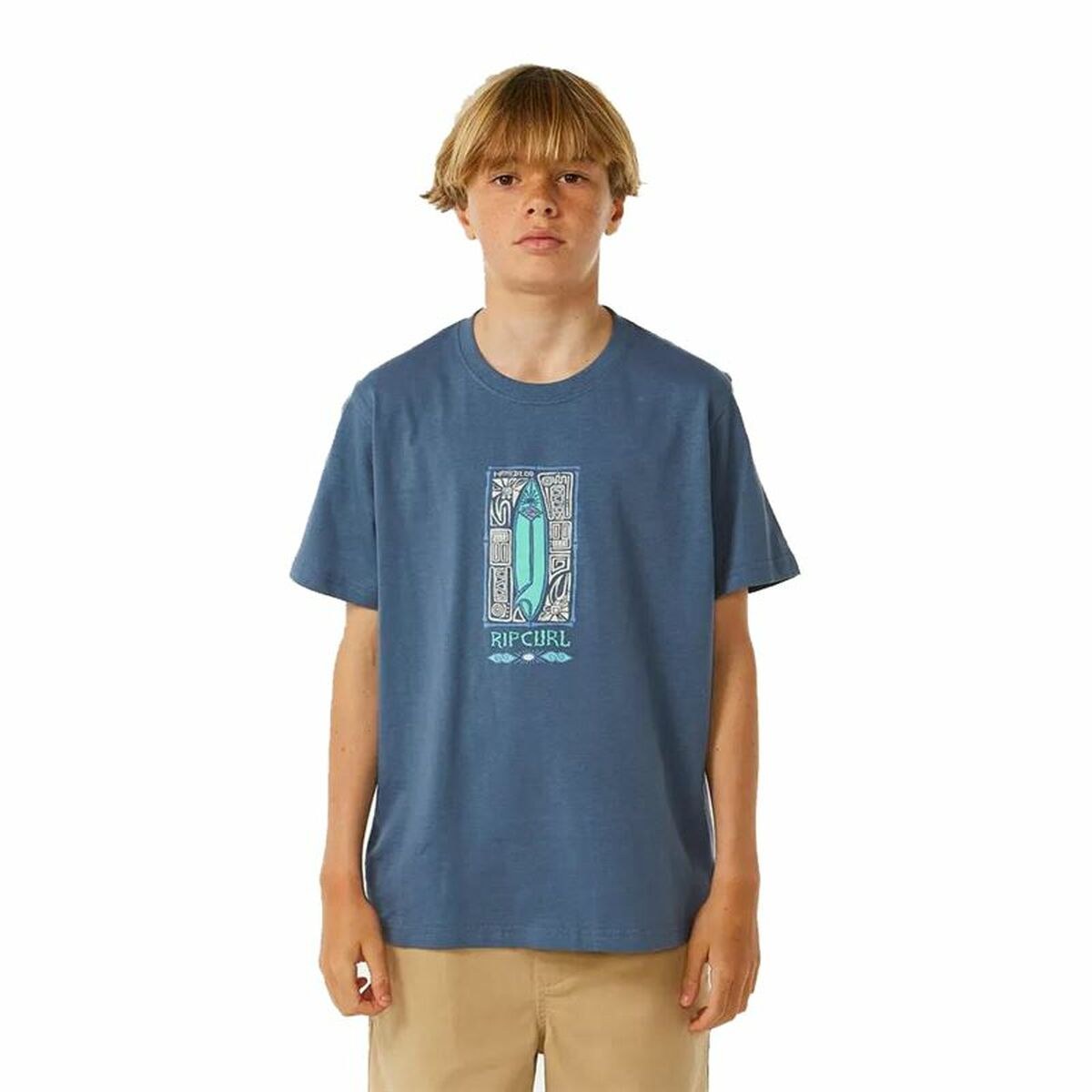 Child's Short Sleeve T-Shirt Lost Island Blue