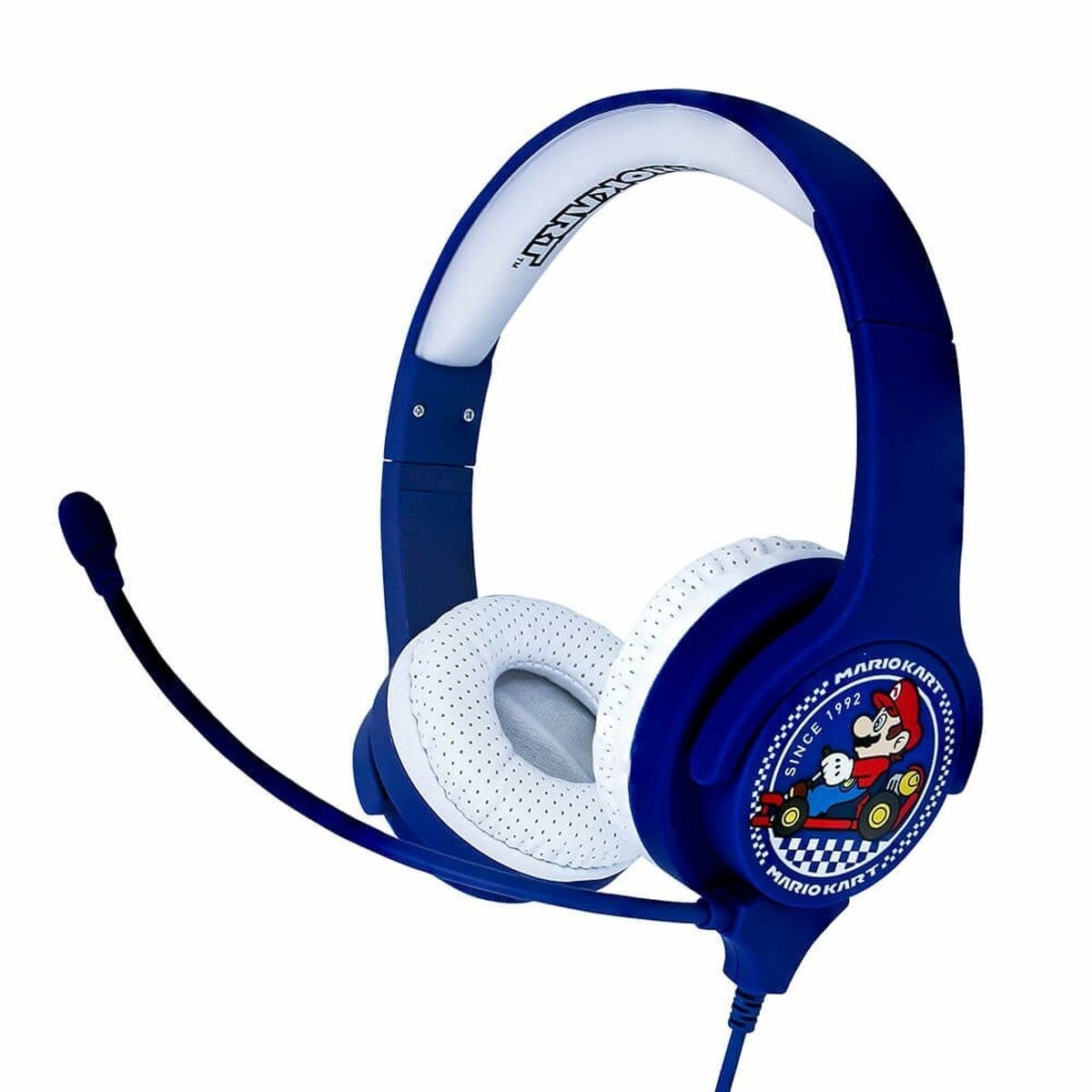 Headphones with Microphone MARIO KART Blue Blue/White
