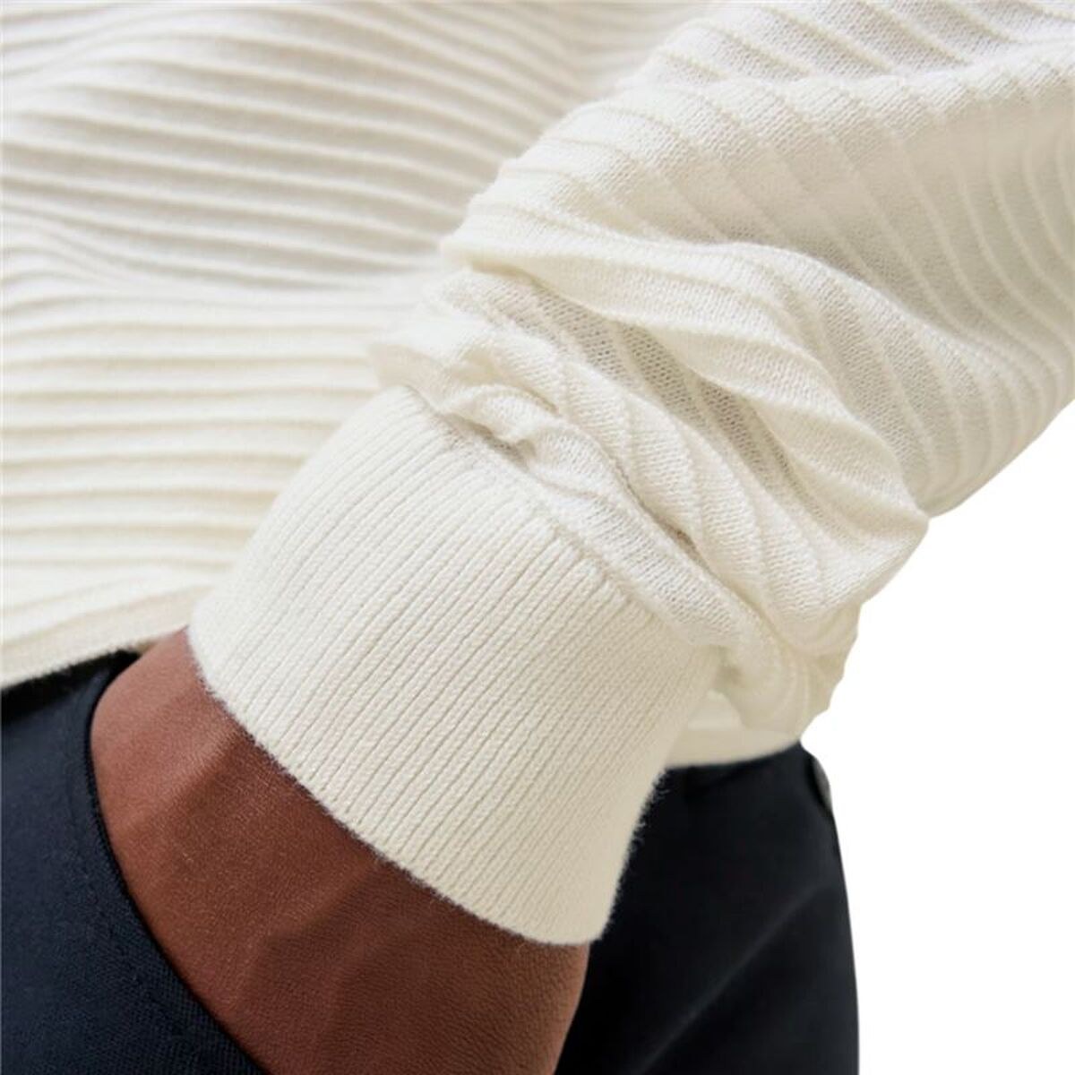 Толстовка без капюшона мужская Jjotto Knit Crew Neck Белый