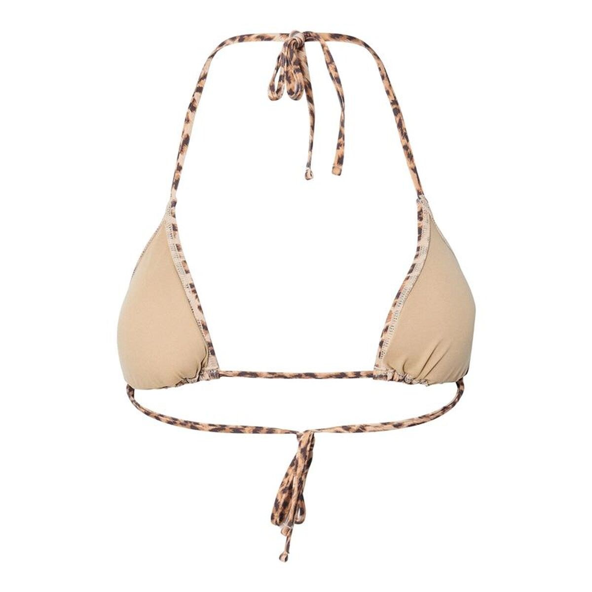 Бикини Pcbaomi Triangle Top Bc Leo Бежевый Леопардовый