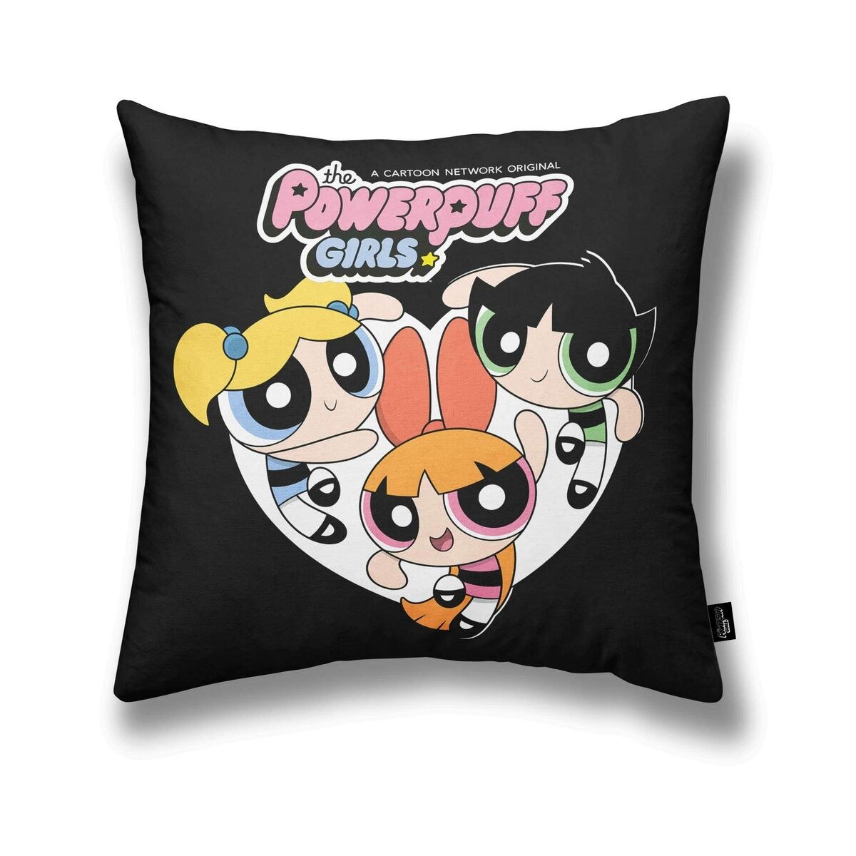 Чехол для подушки Powerpuff B Чёрный Разноцветный 45 x 45 cm