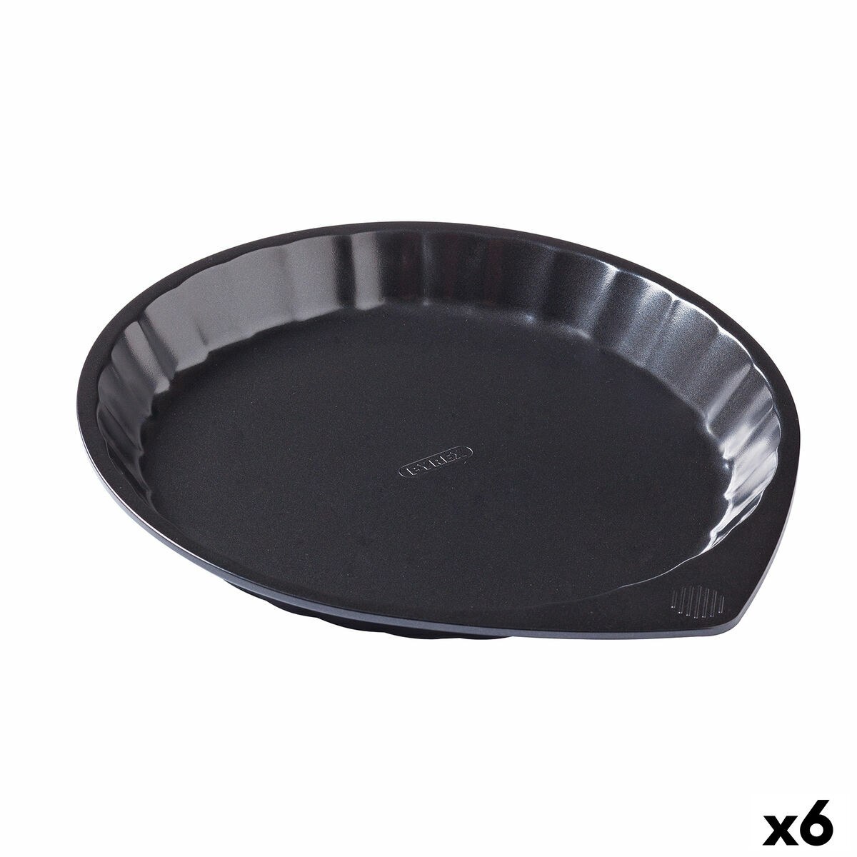 Форма для выпечки Magic Чёрный Металл Простой Круглый Ø 27 cm 6 штук