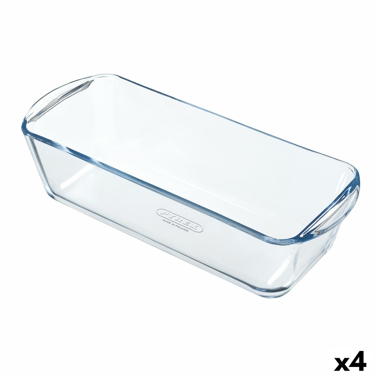 Форма для выпечки Classic Vidrio Прямоугольный Прозрачный 32 x 12 x 8 cm (4 штук)