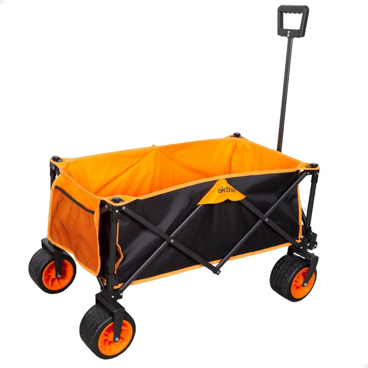 Многоцелевая тележка Оранжевый полиэстер PVC Сталь 86 x 108 x 44 cm Складной Пляж