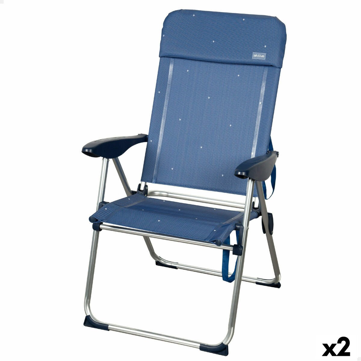 Beach Chair 48 x 110 x 65 cm (2 Units)