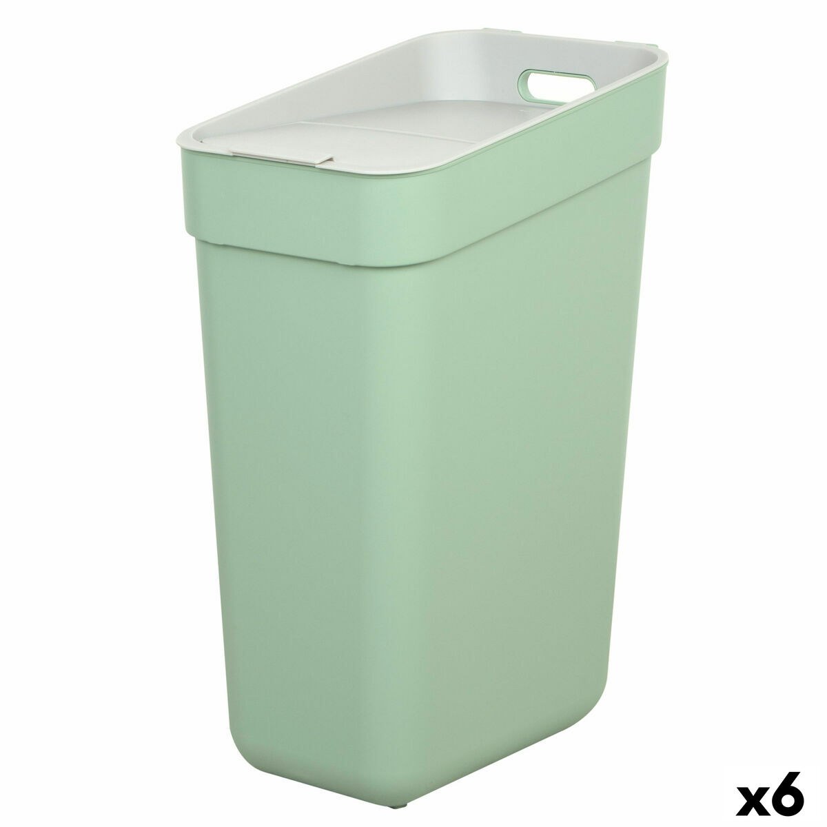 Waste bin Green Plastic 30 L (6 Units)