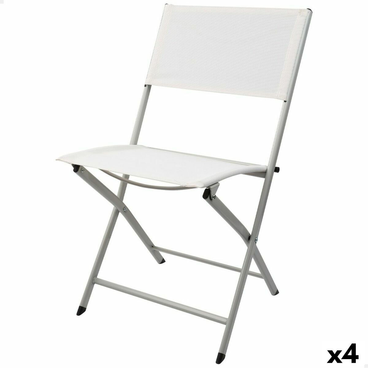 Folding Chair White 46 x 81 x 55 cm (4 Units)