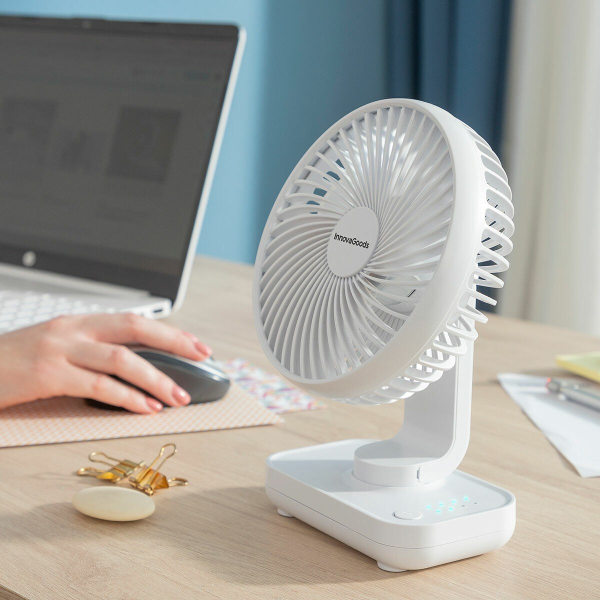 Перезаряжаемый настольный вентилятор Fanrec Ø5,4'' 3600 mAh / 13,3 W