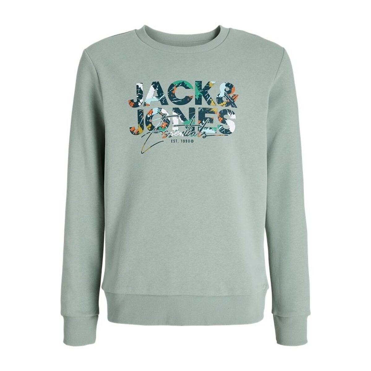 Children’s Sweatshirt without Hood Jjgeplas Crew Neck Blue