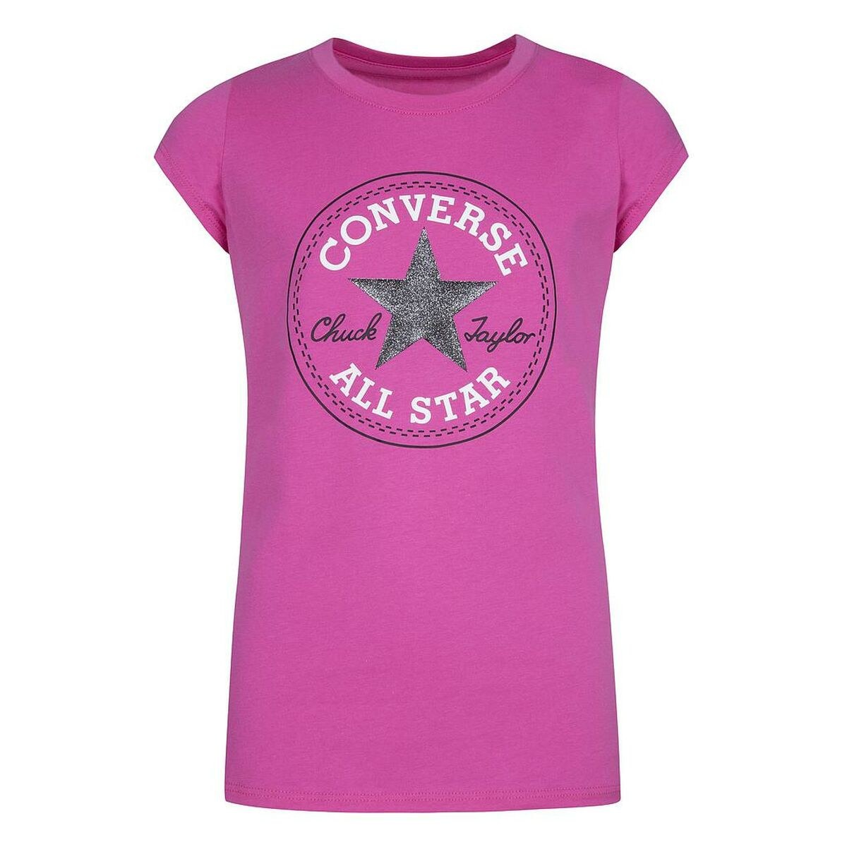 Child's Short Sleeve T-Shirt CHUCK PATCH TEE 468992 A3J Pink