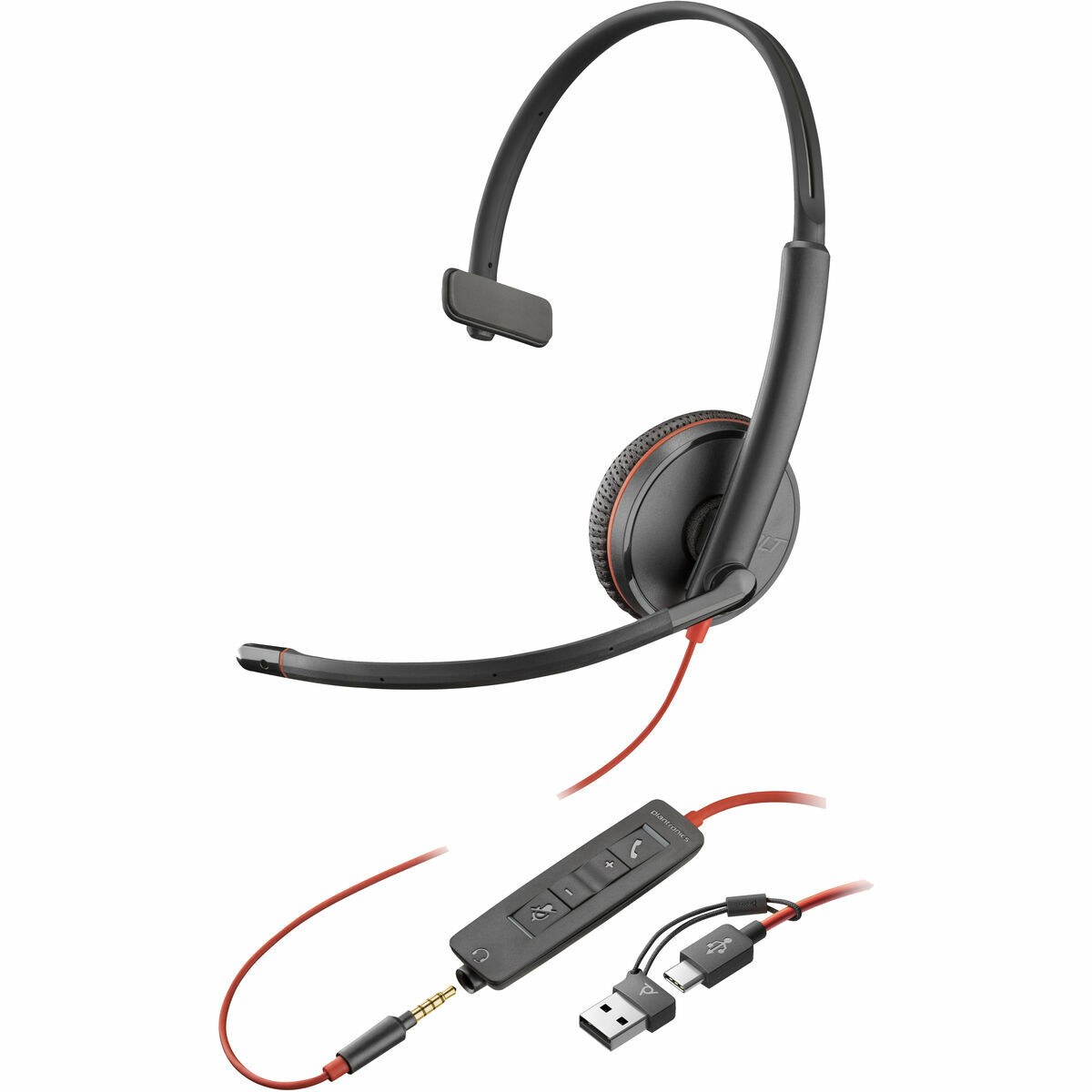 Headphones with Microphone Blackwire 3215 Black