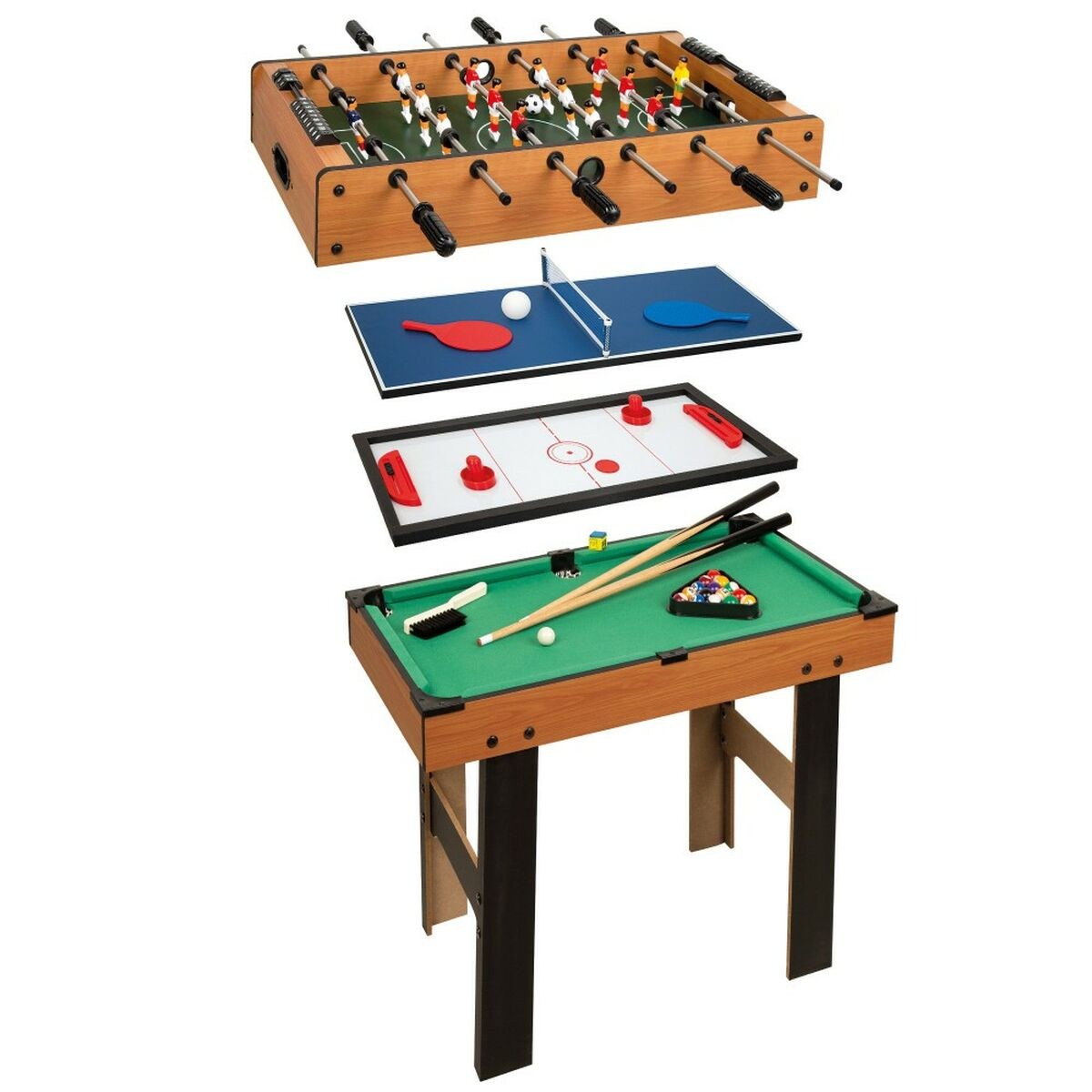Multi-game Table 4-in-1 87 x 73 x 43 cm