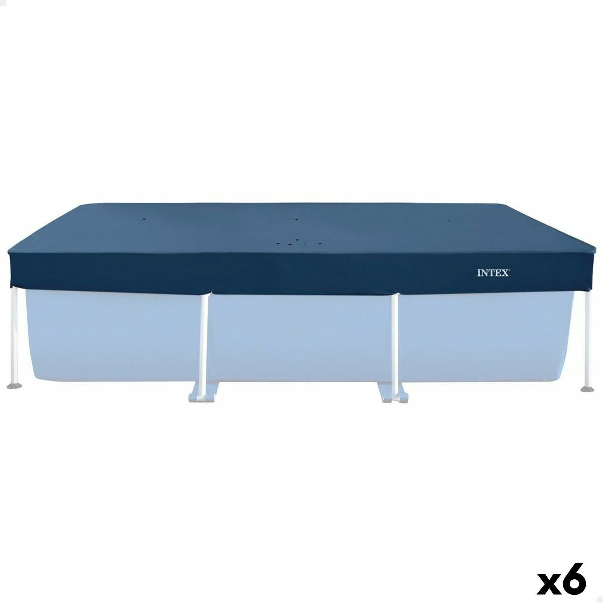 Swimming Pool Cover Navy Blue 260 x 30 x 160 cm Rectangular (6 Units)