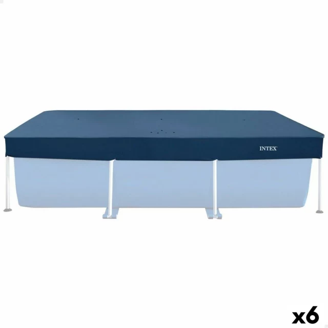 Swimming Pool Cover Navy Blue 260 x 30 x 160 cm Rectangular (6 Units)