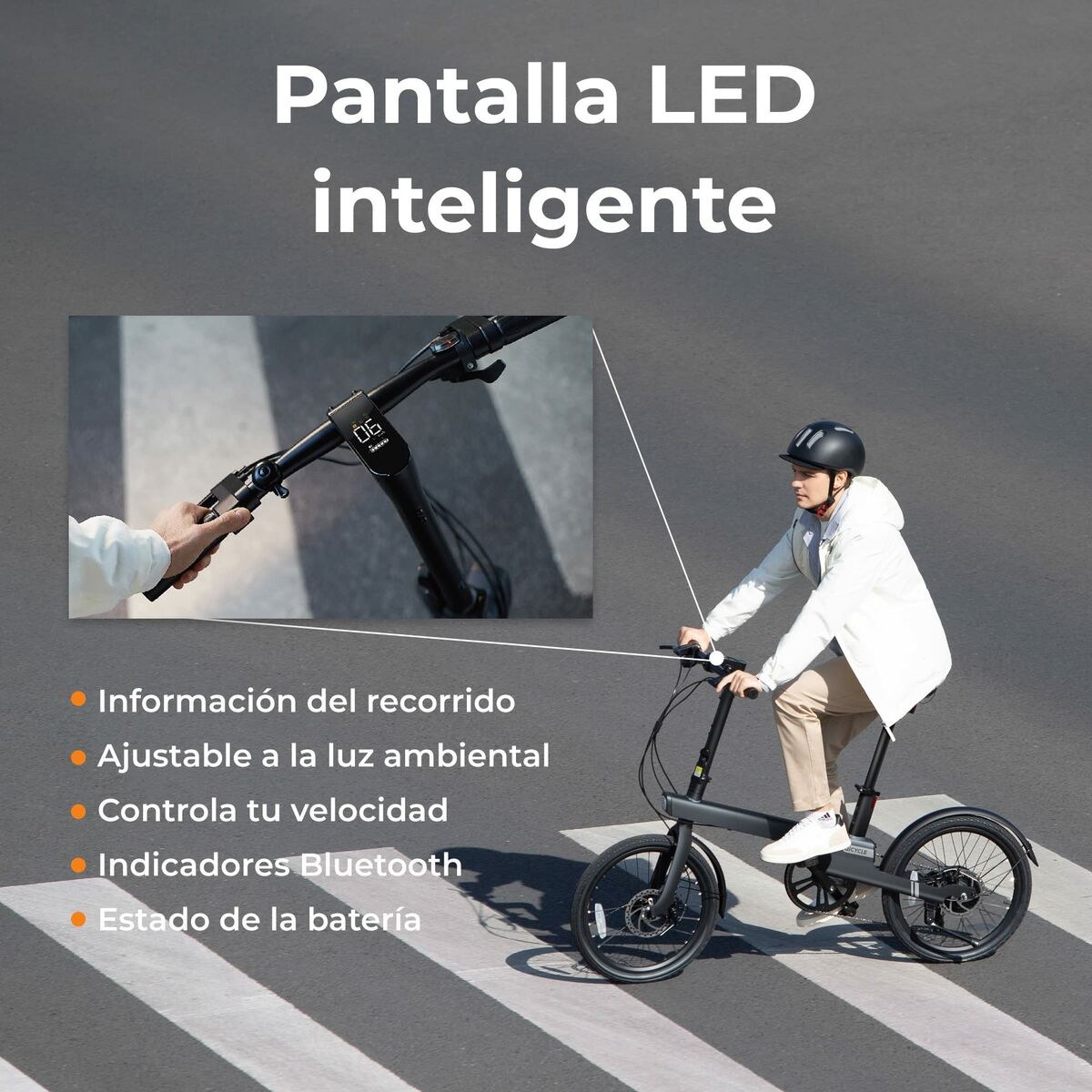 Электрический велосипед QiCycle C2 Чёрный 20"