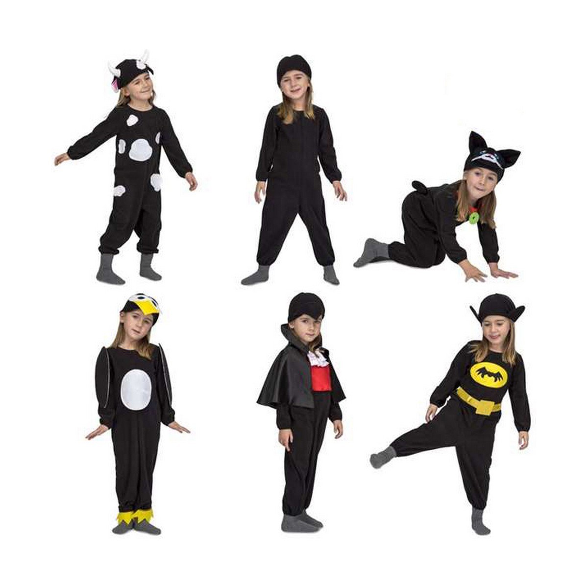 Costume for Children Quick 'N' Fun Black
