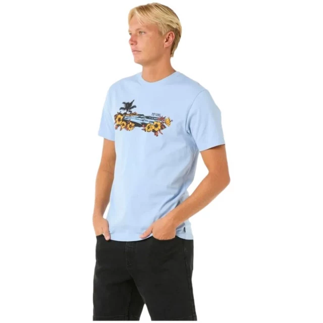 Men’s Short Sleeve T-Shirt Surf Paradise Blue