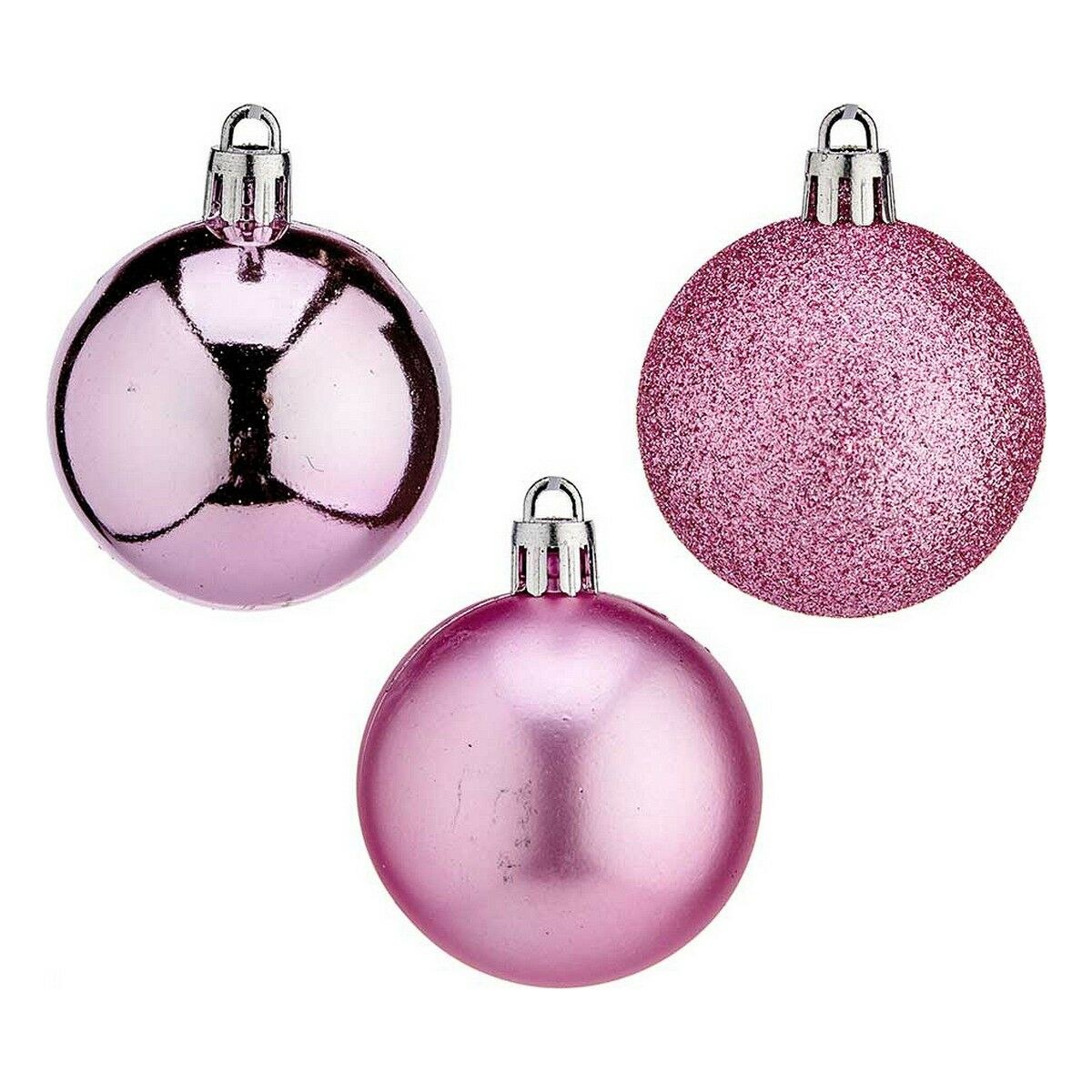 Christmas Bauble Pink Plastic Ø 5 cm