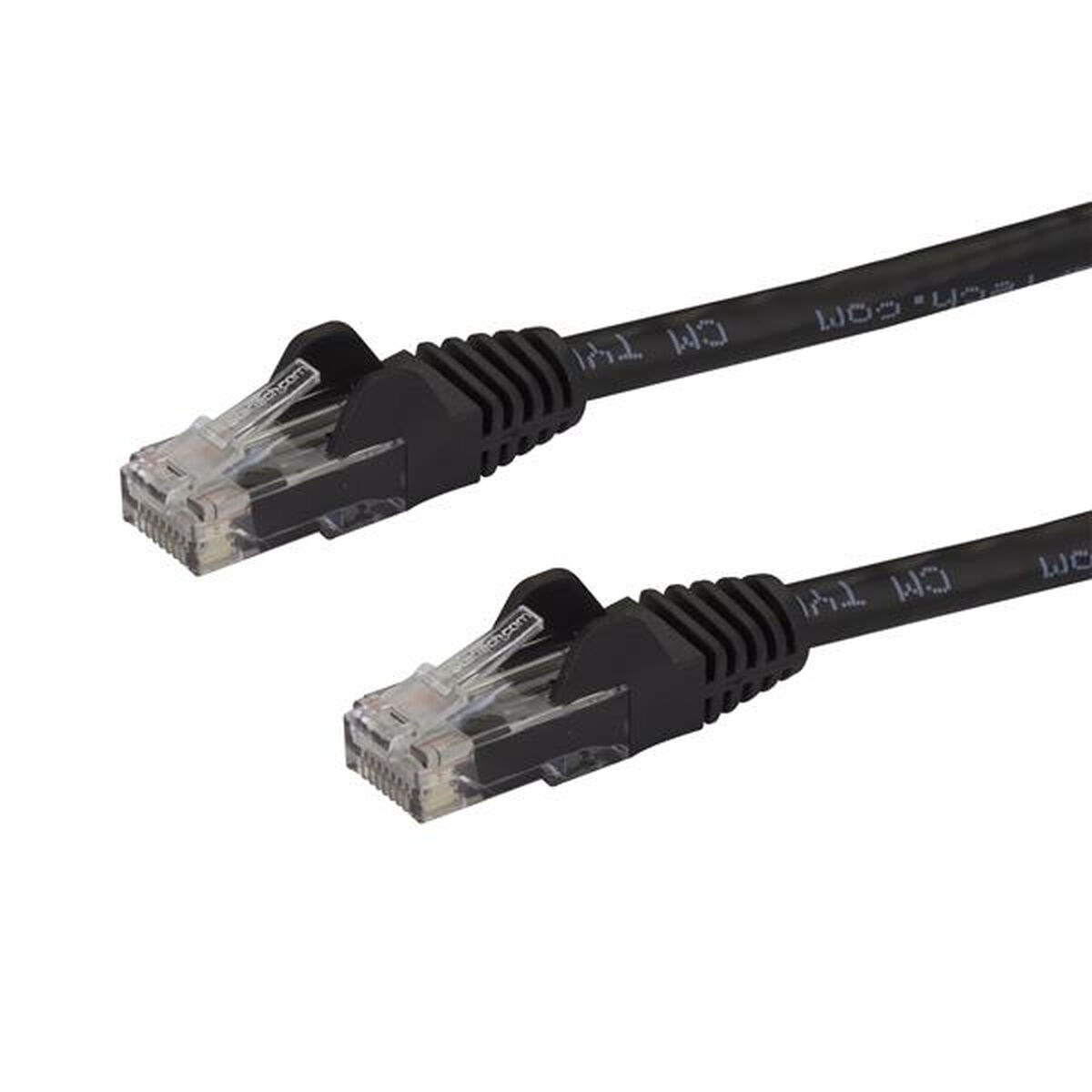 UTP Category 6 Rigid Network Cable Cable de Red Cat6 con Conectores Snagless RJ45 - 30,4m Negro Black