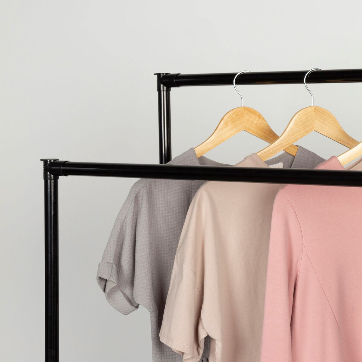 Coat rack Steel Plastic 75 x 157 x 40 cm (4 Units)