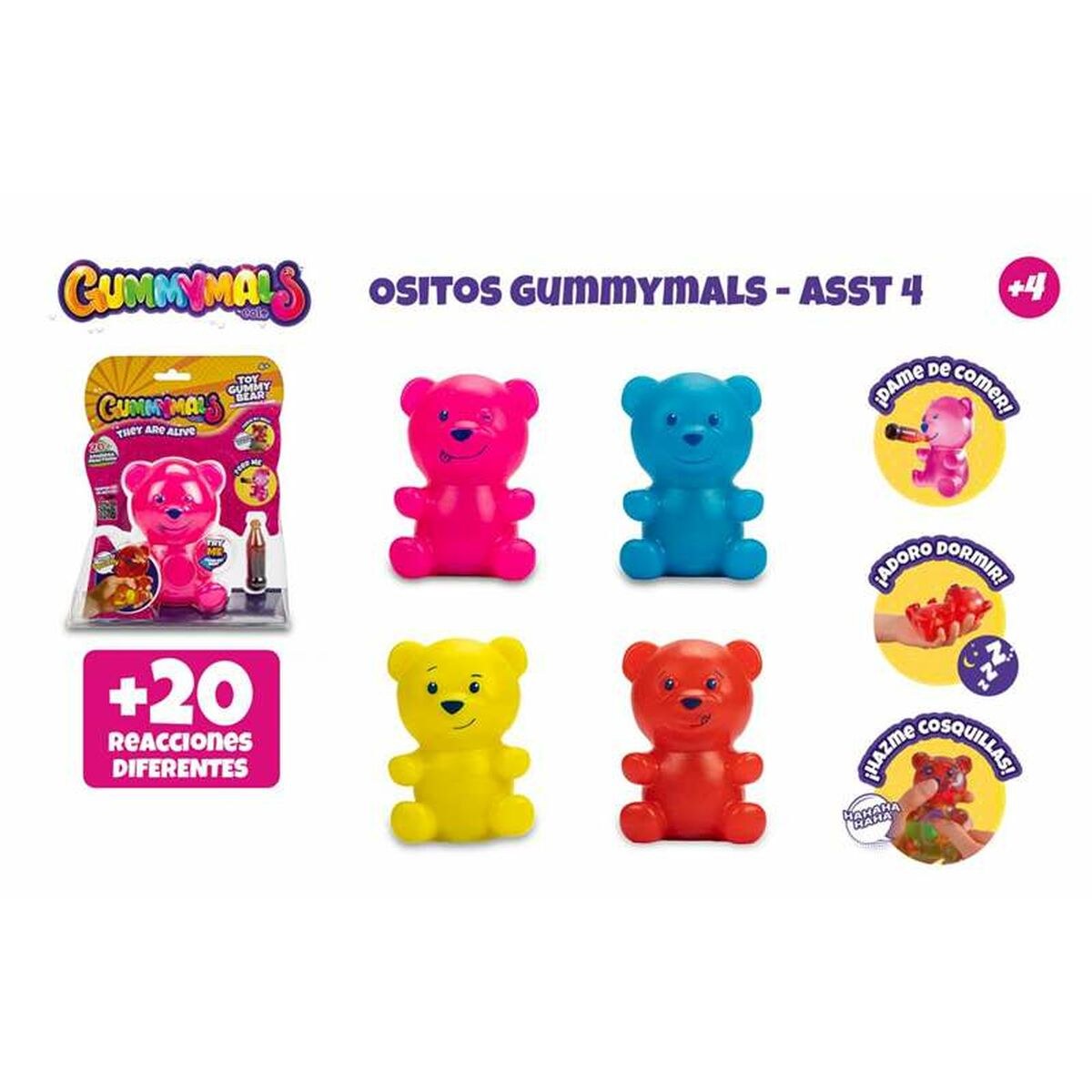Животные Gummymals Пластик Медведь