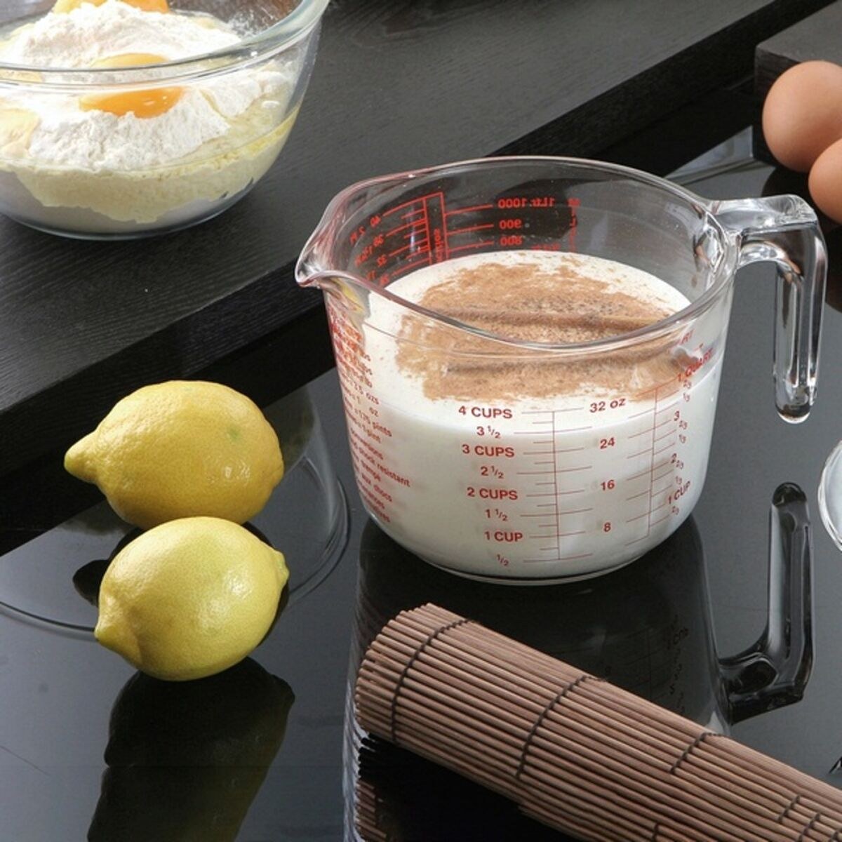 Мерная кружка Прозрачный Cтекло 1 L