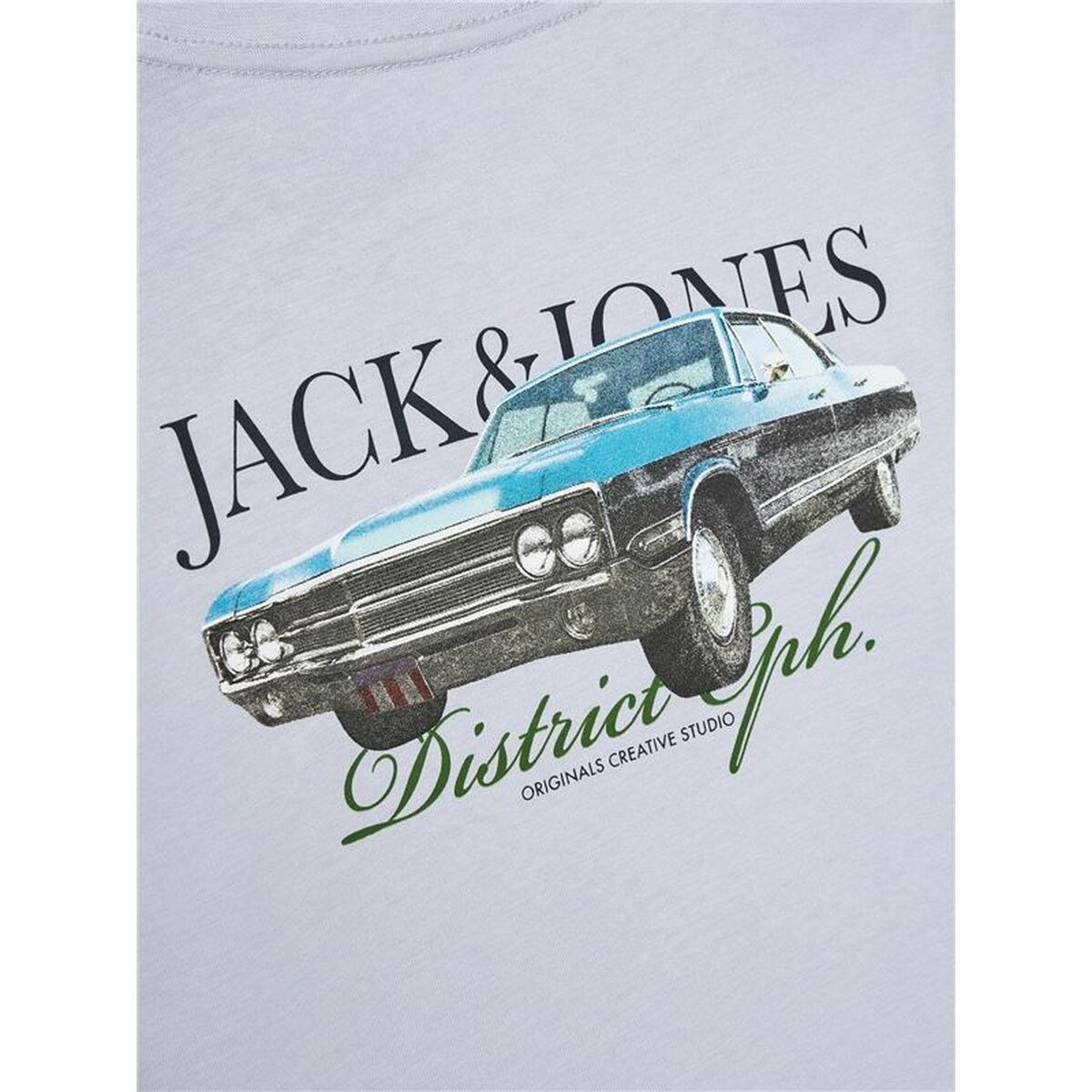 Child's Short Sleeve T-Shirt Jorboston Photo w Neck Indigo