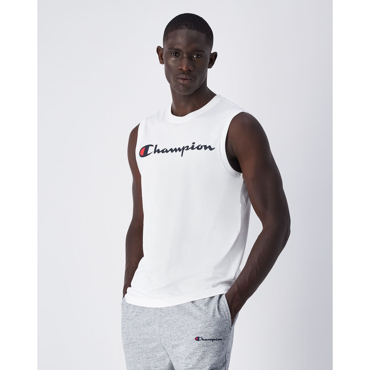 Men's Sleeveless T-shirt TANK 220778 White