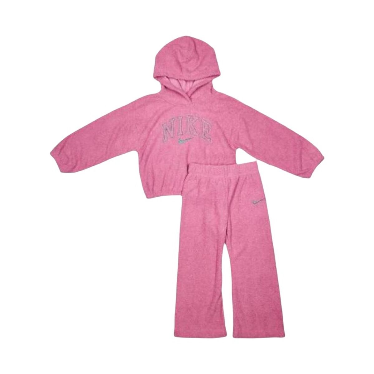 Спортивный костюм для девочек NKG SWOOSH SPIRIT TEDDY SET Розовый