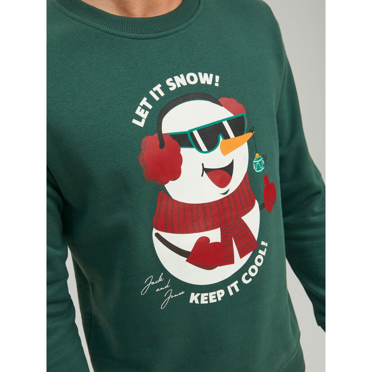Men’s Sweatshirt without Hood JORTOON 23149 Green