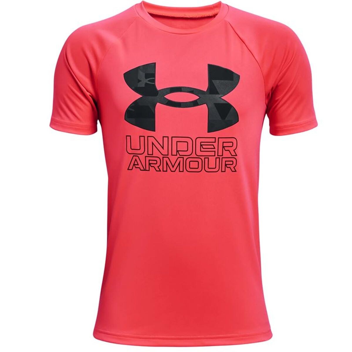 Child's Short Sleeve T-Shirt Tech Hybrid Red