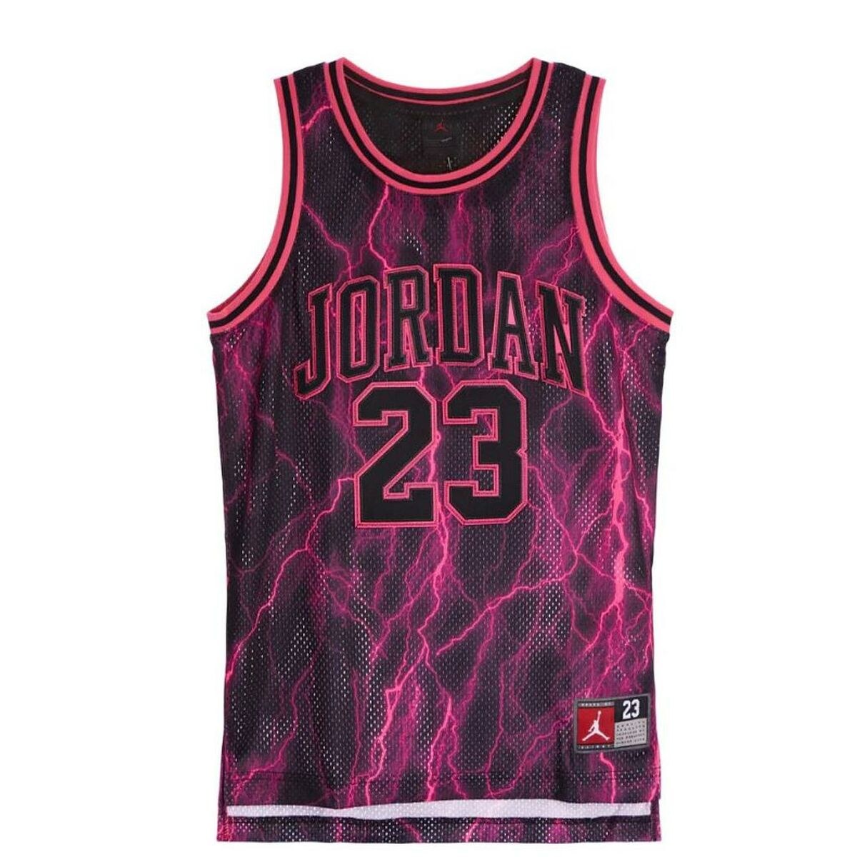 Детский Футболка с коротким рукавом JDN JORDAN 23 AOP JERSEY 95C655 K09 Чёрный